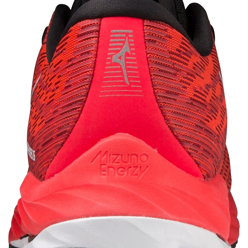 Buty do Biegania Męskie Mizuno Wave Rider 26 Czerwone Białe Czarne | Polska M9350SX