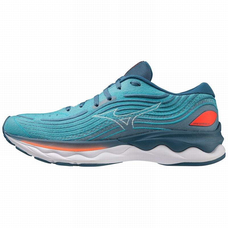 Buty do Biegania Męskie Mizuno Wave Skyrise 4 Niebieskie | Polska M7609SK