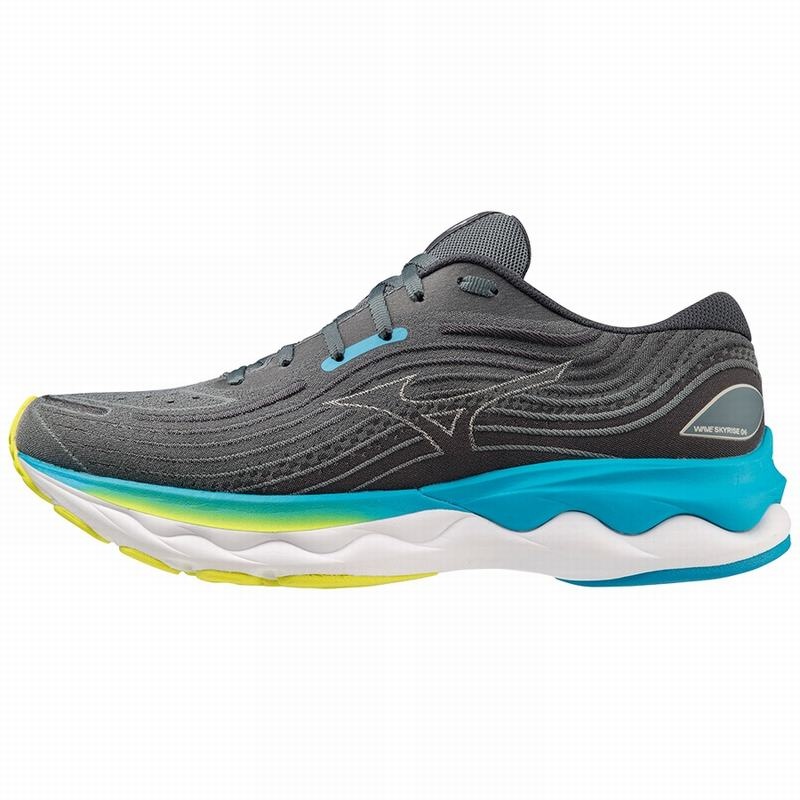 Buty do Biegania Męskie Mizuno Wave Skyrise 4 Niebieskie Niebieskie | Polska M8243EC