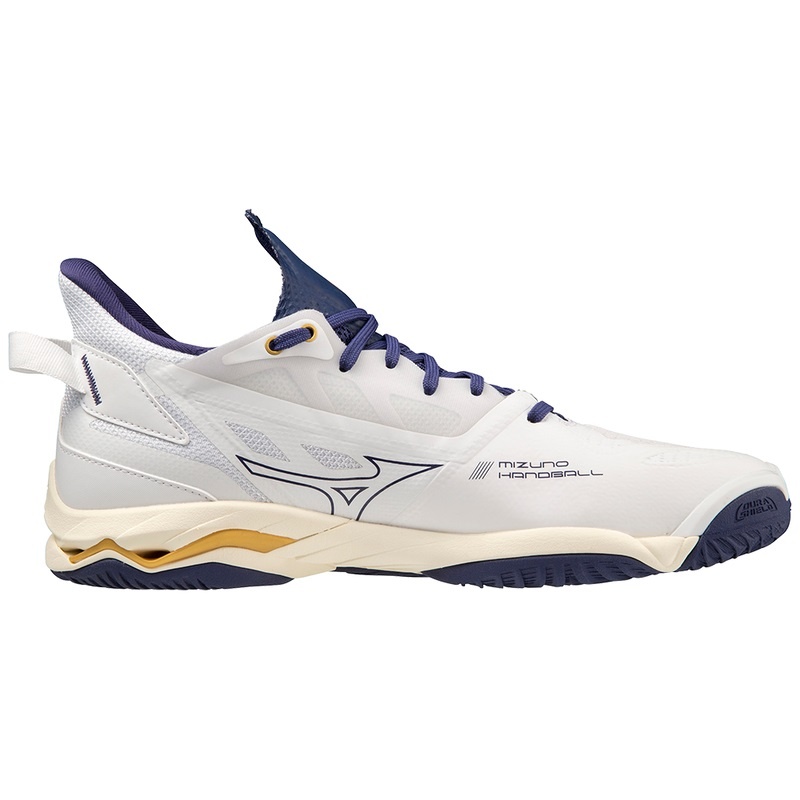 Buty do Piłki Ręcznej Damskie Mizuno Wave Mirage 5 Białe Złote | Polska M2350AL