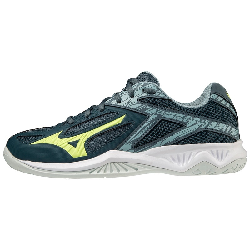 Buty do Siatkówki Damskie Mizuno Lightning Star Z6 Jr Zielone Niebieskie | Polska M4536LI