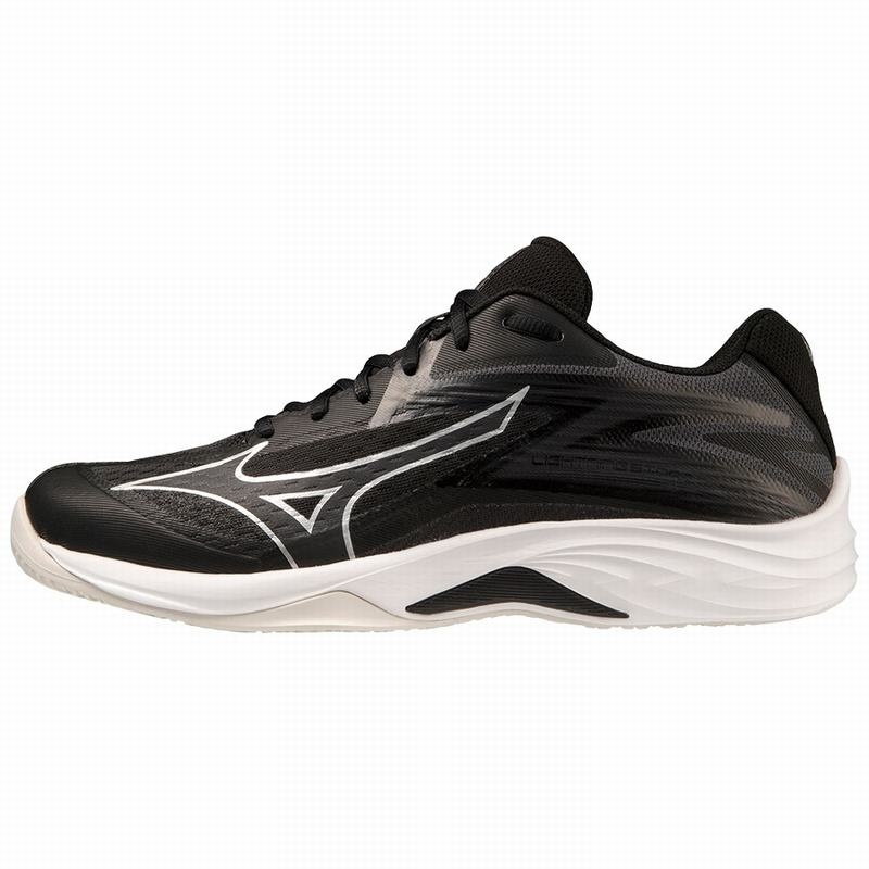 Buty do Siatkówki Damskie Mizuno Lightning Star Z7 Jr Czarne Srebrne | Polska M9580ZC