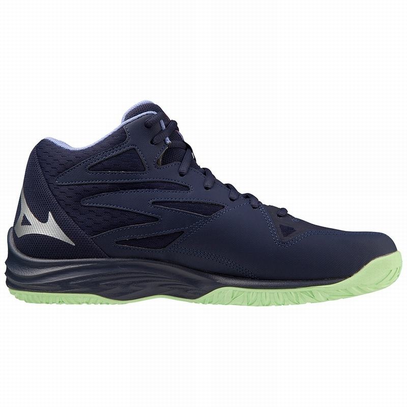 Buty do Siatkówki Damskie Mizuno Thunder Blade Z Mid Niebieskie Zielone | Polska M0351IM