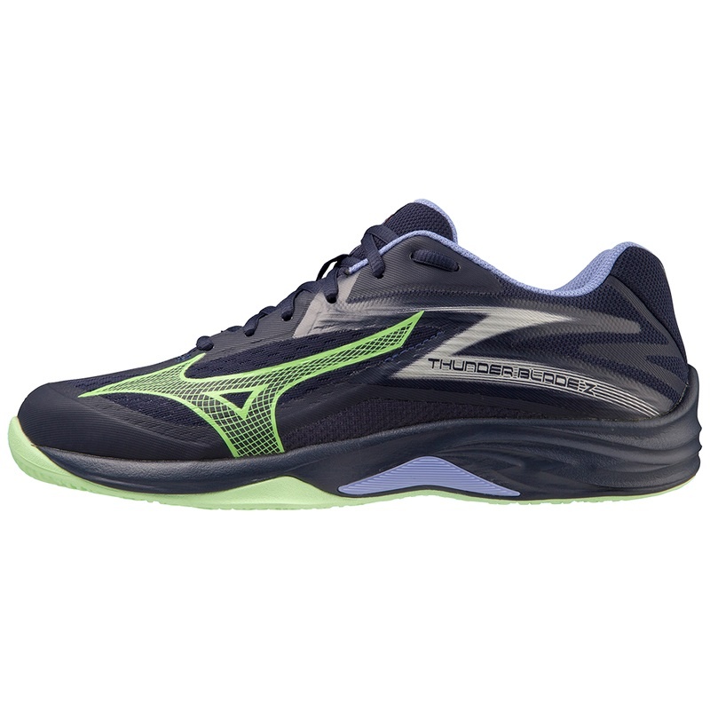 Buty do Siatkówki Damskie Mizuno Thunder Blade Z Niebieskie Zielone | Polska M8024NH