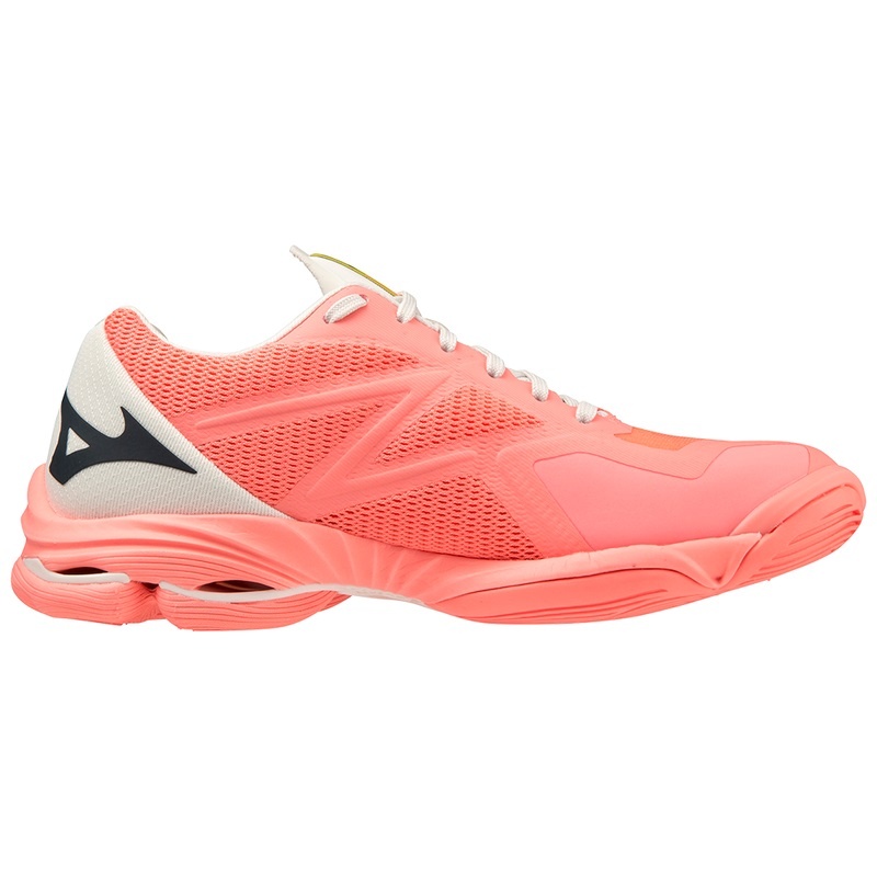 Buty do Siatkówki Damskie Mizuno Wave Lightning Z7 Koralowe | Polska M5187FH