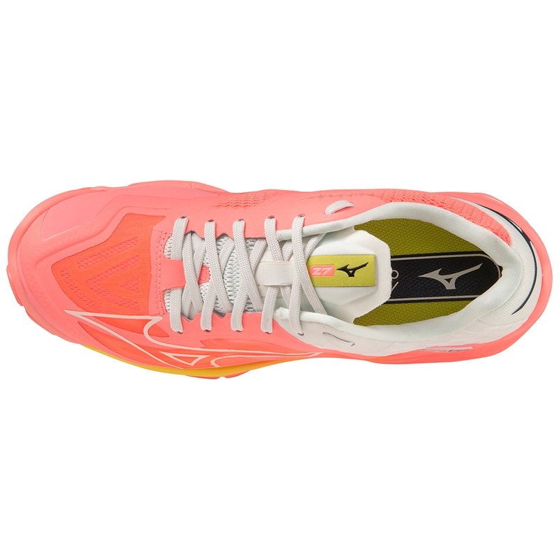 Buty do Siatkówki Damskie Mizuno Wave Lightning Z7 Koralowe | Polska M5187FH