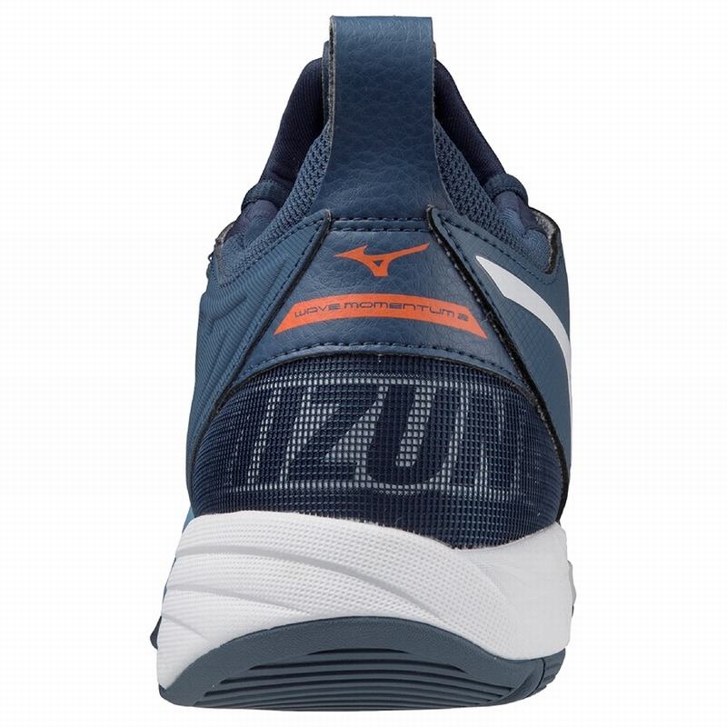 Buty do Siatkówki Damskie Mizuno Wave Momentum 2 Niebieskie | Polska M3580CT