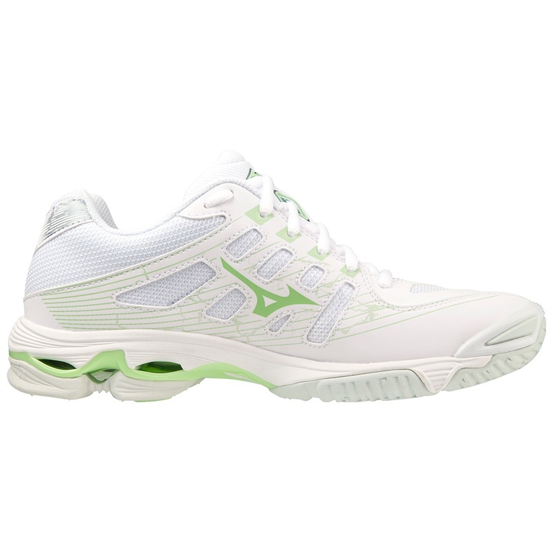 Buty do Siatkówki Damskie Mizuno Wave Voltage Białe | Polska M3672PM