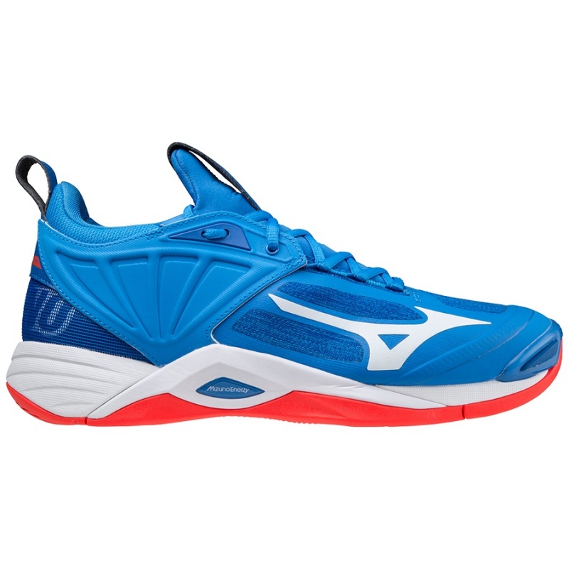 Buty do Siatkówki Męskie Mizuno Wave Momentum 2 Niebieskie | Polska M0847TR