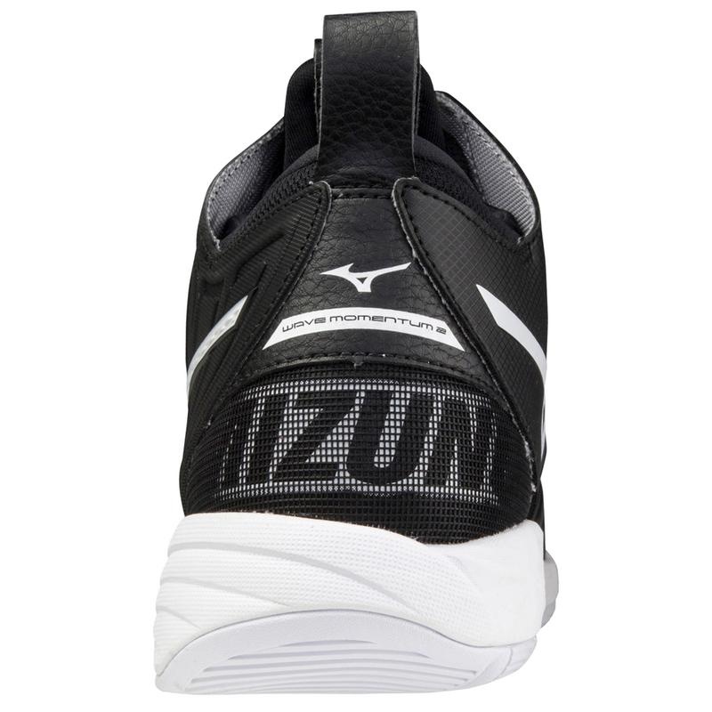 Buty do Siatkówki Męskie Mizuno Wave Momentum 2 Mid Czarne Białe | Polska M2941LI