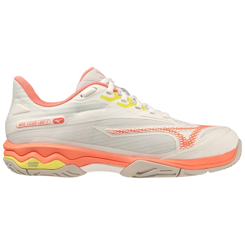 Buty do Tenisa Damskie Mizuno Wave Exceed Light 2 Koralowe | Polska M1502TW