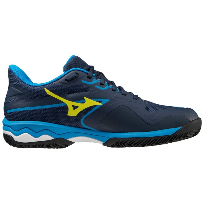 Buty do Tenisa Męskie Mizuno Wave Exceed Light 2 Niebieskie | Polska M0658CF