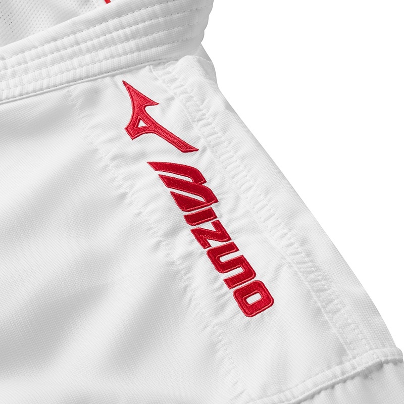 Karategis Damskie Mizuno Toshi Embroidery Białe Czerwone | Polska M3680RF