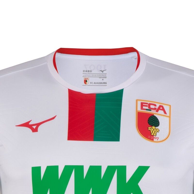 Koszulka Męskie Mizuno Home Jersey Augsburg M Białe | Polska M1483KT