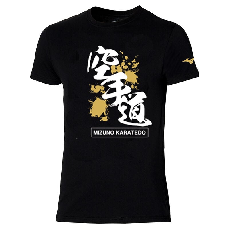 Koszulki Damskie Mizuno Karate Tee Czarne | Polska M7103PD