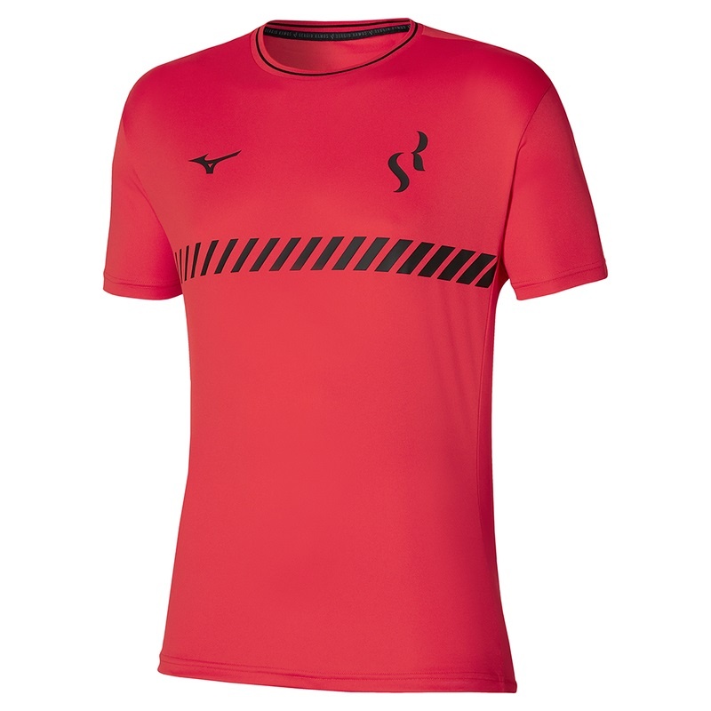 Koszulki Damskie Mizuno Sergio Ramos Treningowe Tee Czerwone | Polska M5731SH