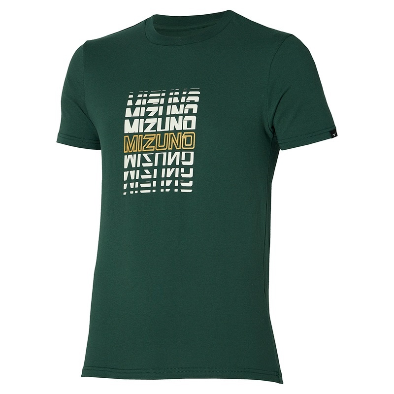 Koszulki Męskie Mizuno Athletics Mizuno Tee Zielone | Polska M6485EF