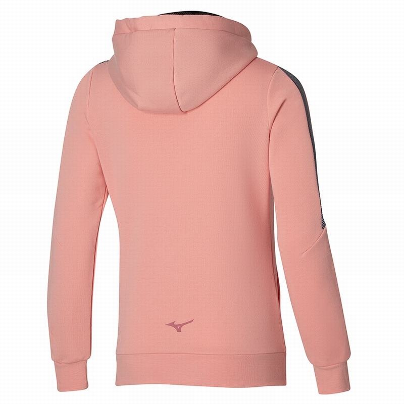 Kurtki Damskie Mizuno Release Sweat Morelowe Różowe | Polska M6938BA