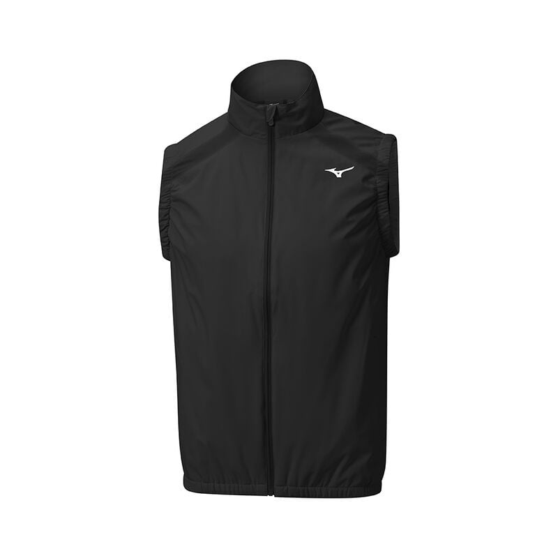 Kurtki Męskie Mizuno Breath Thermo Move Tech Gilet Czarne | Polska M5436WV