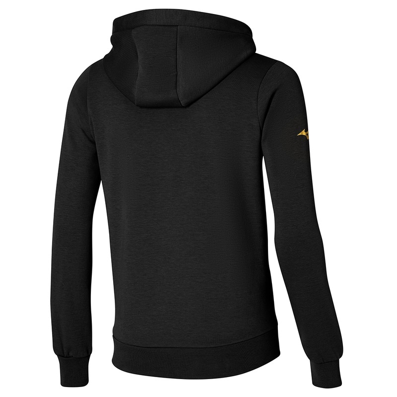 Najfatalniejszy Damskie Mizuno Athletics Grafiką Hoody Czarne | Polska M4628JV