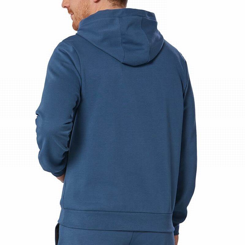 Najfatalniejszy Męskie Mizuno Athletics Grafiką Hoody Niebieskie | Polska M9250YG