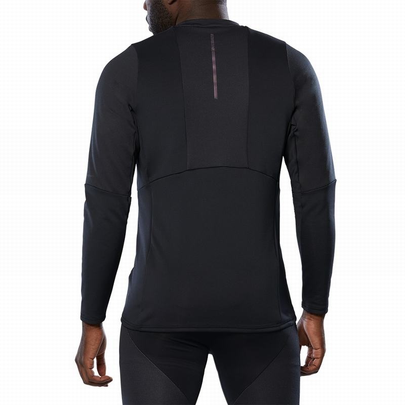 Najfatalniejszy Męskie Mizuno Breath Thermo Long Sleeve Czarne | Polska M0814TO