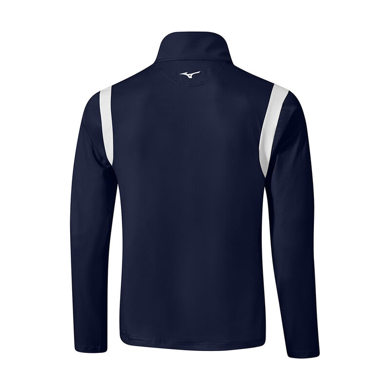 Najfatalniejszy Męskie Mizuno Breeze Elite 1/4 Zip Granatowe | Polska M2805WA