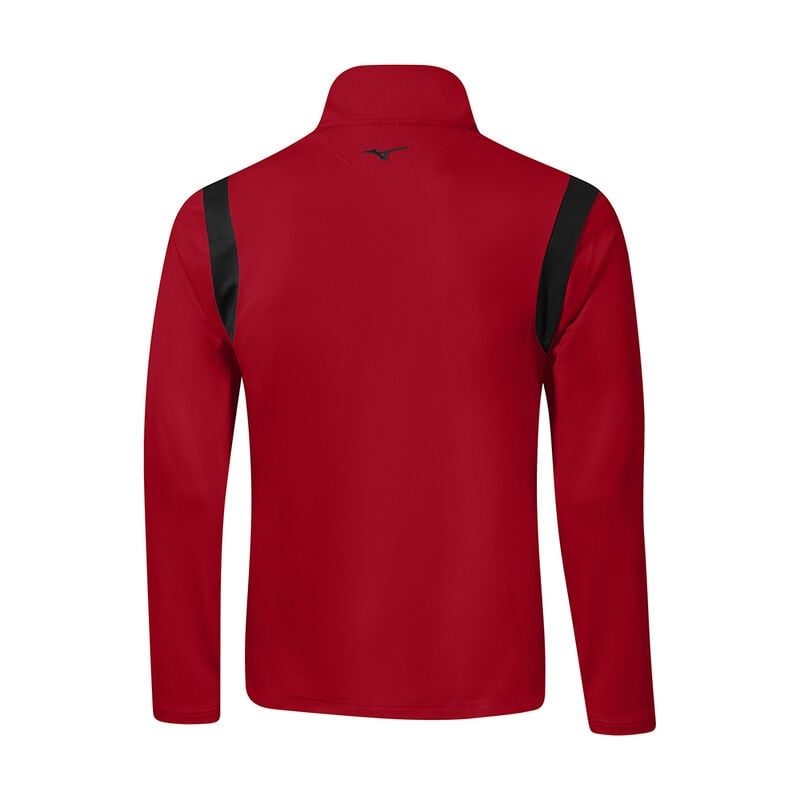 Najfatalniejszy Męskie Mizuno Breeze Elite 1/4 Zip Czerwone | Polska M2897HZ