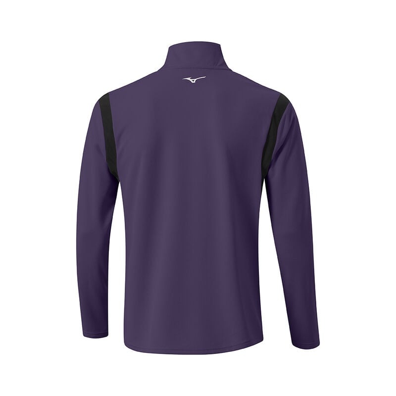 Najfatalniejszy Męskie Mizuno Zimowe Breeze Elite 1/4 Zip Fioletowe | Polska M6802QU