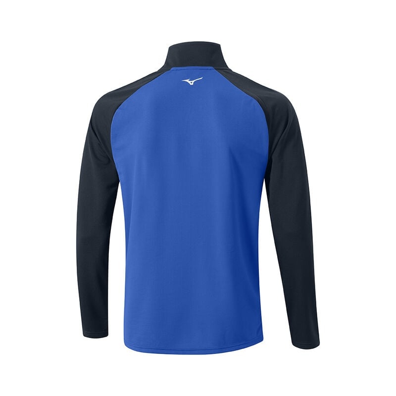 Najfatalniejszy Męskie Mizuno Zimowe Breeze Bloc 1/4 Zip Niebieskie | Polska M9635KW