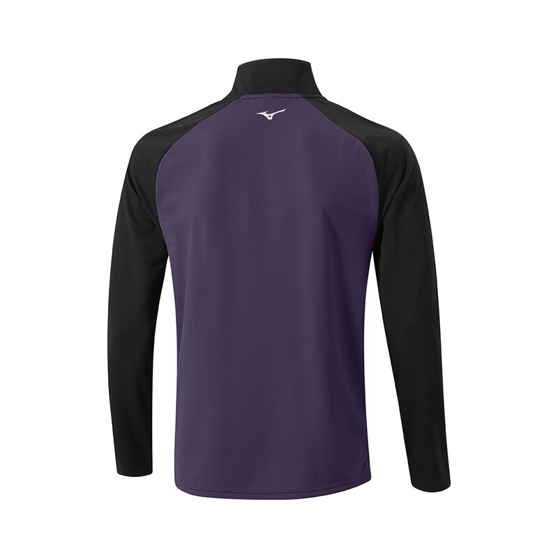 Najfatalniejszy Męskie Mizuno Zimowe Breeze Bloc 1/4 Zip Fioletowe | Polska M6937DH