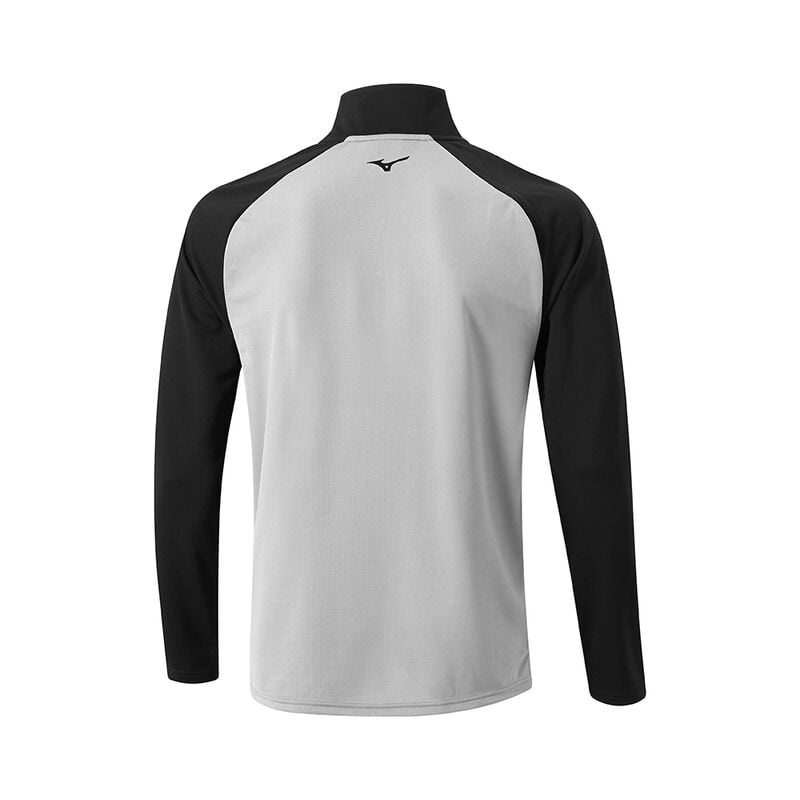 Najfatalniejszy Męskie Mizuno Zimowe Breeze Bloc 1/4 Zip Szare | Polska M7501LW