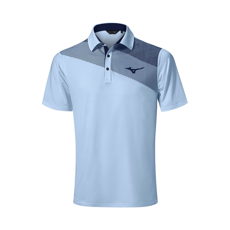 Polo Męskie Mizuno Elite Fade Niebieskie | Polska M6470WI