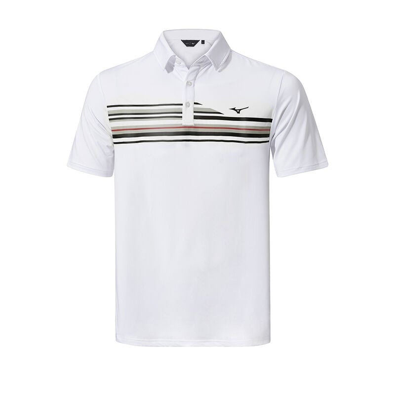 Polo Męskie Mizuno QD Elite Stripe Białe | Polska M1245GI