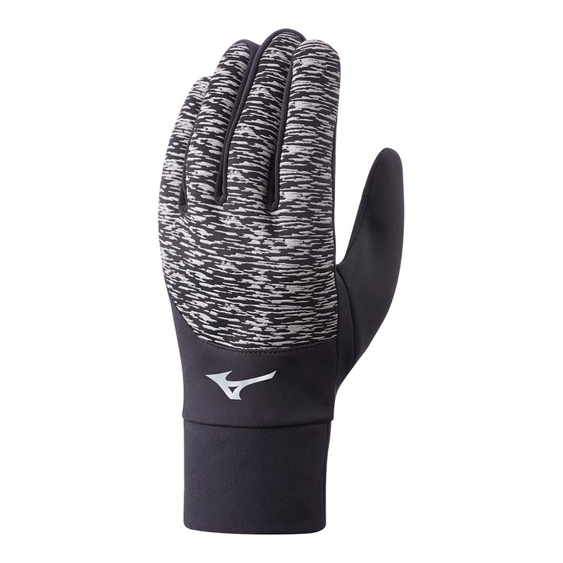 Rękawiczki Damskie Mizuno Windproof Czarne Czarne | Polska M3491NV