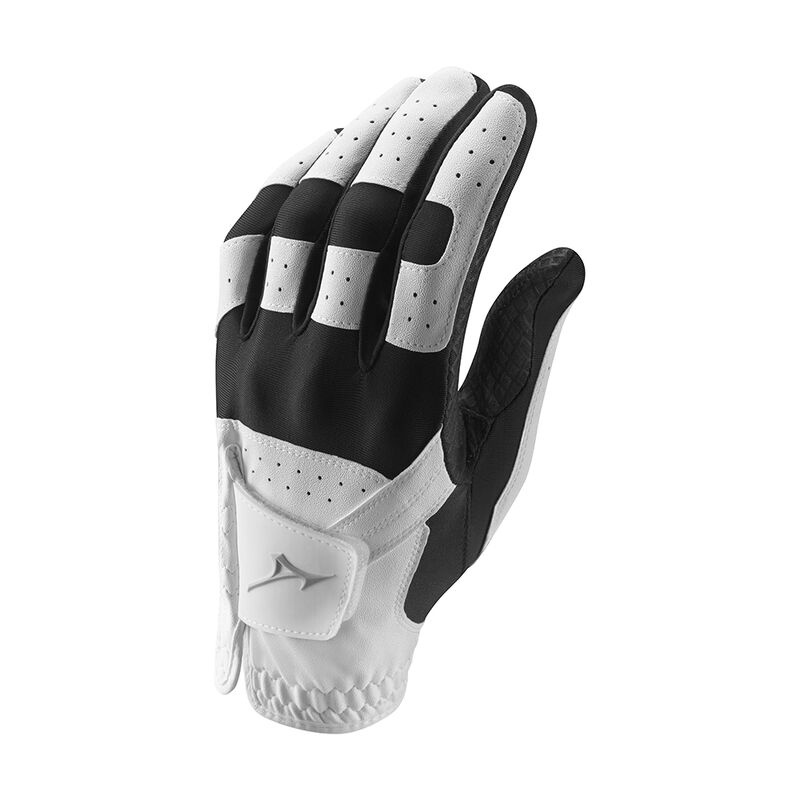 Rękawiczki Męskie Mizuno Stretch Glove Left Hand Białe Czarne | Polska M3190CD