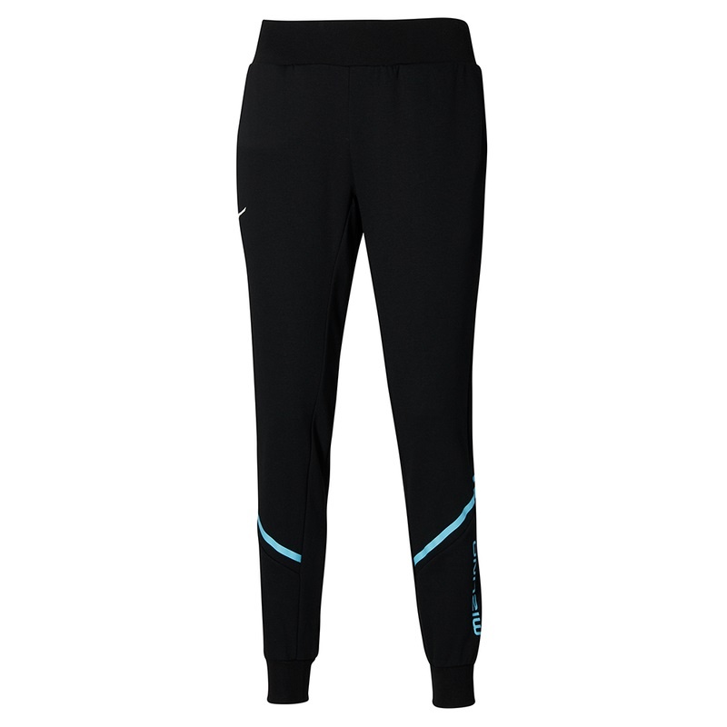 Spodnie Damskie Mizuno Athletics Sweat Czarne | Polska M5167XH